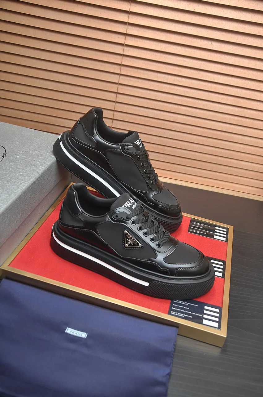 Men's shoes 💰580💶【PRADA】Top original, new season, high quality original goods, top imported calfskin with original imported glue, imported cowhide inside with original cowhide feet, original outsole! Quality guaranteed! Code 38-45 (45 customized)